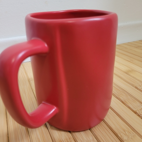 RAE DUNN -  Red mug " SANTA " - Picture 4 of 8